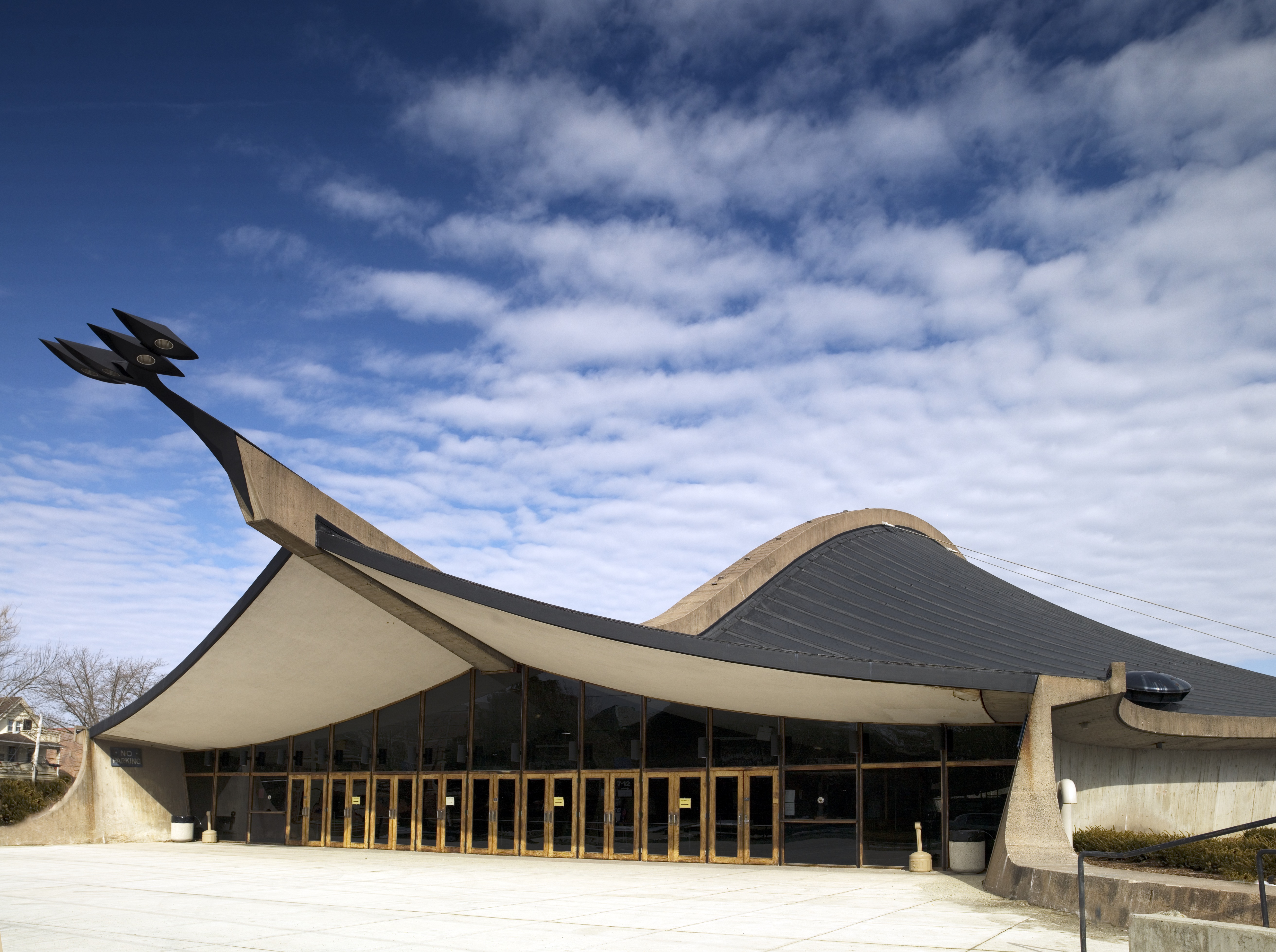 Ingalls Ice Arena, New Haven, Connecticut. David S. Ingalls Rink is a hockey rink designed by architect Eero Saarinen and built between 1953 and 1958 for Yale University. Commonly referred to as The Whale, due to its appearance.