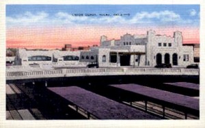 Postcard of Tulsa Railroad Depot