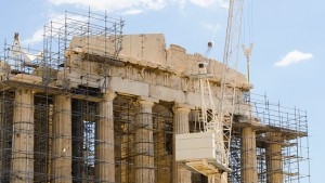 Scaffoldings at the Parthenon