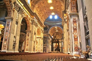 Inside St. Peter's Basilica